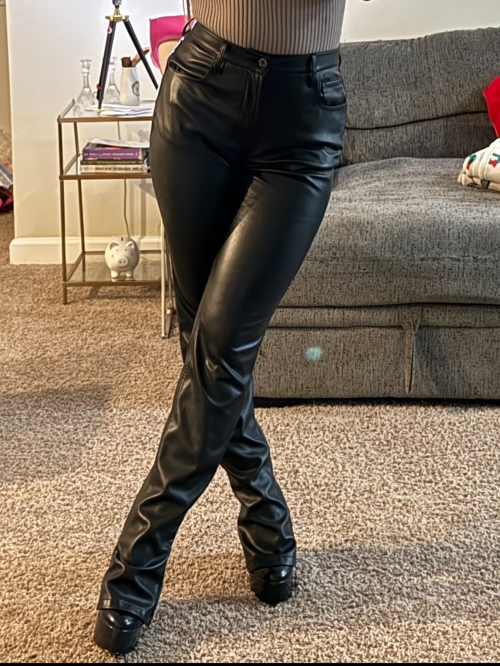 Revolve AFRM Faux Leather Pants